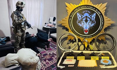 Malatya’da Metamfetamin Maddesi, Ruhsatsız Tabanca, Tüfek ve Çeşitli Hap Ele Geçirildi