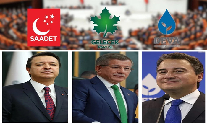 Saadet Partisi, DEVA Partisi ve Gelecek Partisi,  “Yeni Yol” Adı Altında Ortak Bir Grup Oluşturdu