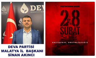 Sinan Akıncı; AK Parti Kimi Uygulamalarıyla 28 Şubat Dönemini Aratır Hâle Geldi