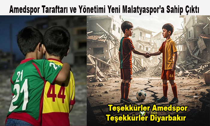 Amedspor Yönetimi ve Taraftarı Kardeş Dedikleri Yeni Malatyaspor ve Taraftarına Sahip Çıktı