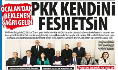 Öcalan’dan PKK’ya Çağrı ; Tüm Gruplar Silah Bırakmalı ve PKK Kendini Feshetmelidir