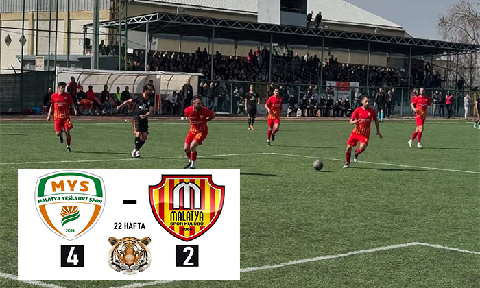 Malatya Yeşilyurtspor Malatya Derbisinde Malatyaspor’u 4-2 Yenerek Liderliğini Sürdürdü
