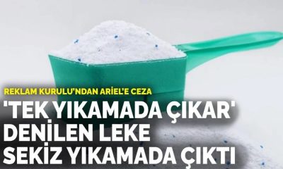 Reklam Kurulu’ndan Ariel’e Ceza: “Tek Yıkamada Çıkar” Denilen Leke Sekiz Yıkamada Çıktı