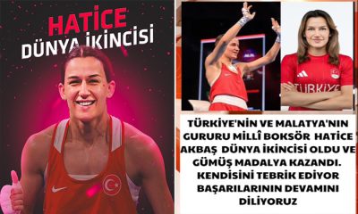 Malatya’lı Milli Boksör Hatice Akbaş, Gümüş Madalya Kazanarak Dünya İkincisi Oldu