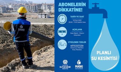 Battalgazi’ye Bağlı Hatunsuyu ve Kıraç’ta 20 Mart Perşembe Günü 8 Saat Su Kesintisi Uygulanacak