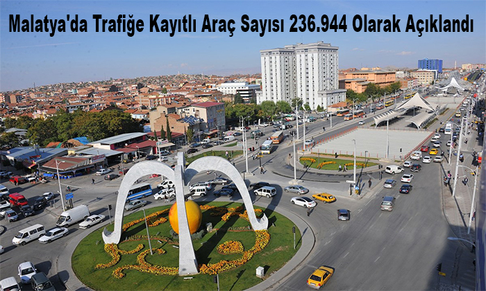 TÜİK Verilerine Göre, Malatya’da Trafiğe Kayıtlı Araç Sayısı 236.944 Oldu