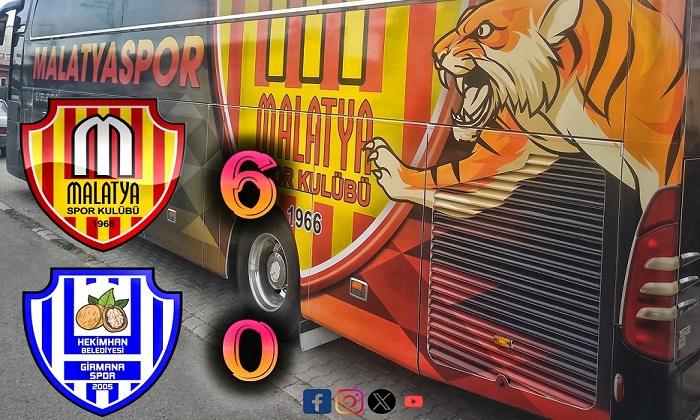 Malatyaspor Evinde Hekimhan Girmana Belediyespor’u 6 – 0 Yenmeyi Başardı