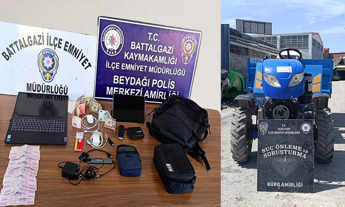 Malatya Merkezinde Meydana Gelen İki Ayrı Hırsızlık Olayı Aydınlatıldı