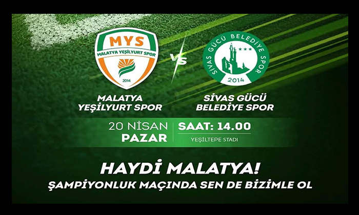 Malatya Yeşilyurtspor’un Şampiyonluğuna Sadece 1 Maç ve 90 Dakika Kaldı
