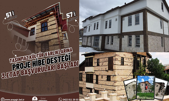 Taşınmaz Kültür Varlıkları Destek Sürecinin 3.Etap Başvuru Süreci Başladı