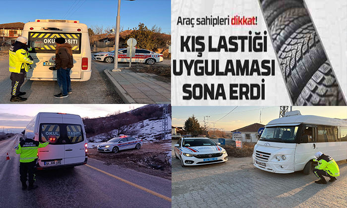 Zorunlu Kış Lastiği Uygulaması 1 Nisan Salı Günü (Bugün)  İtibarıyla Sona Erdi