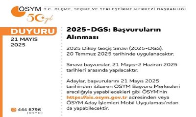 DGS İçin Başvurular Alınmaya Başlandı. Başvurular 2 Haziran’da Sona Erecek
