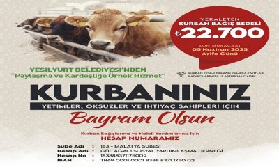 <strong>Yeşilyurt Belediyesi Yetim, Öksüz Ve İhtiyaç Sahipleri İçin ‘Kurban Bağış’ Hizmetini Başlattı</strong>