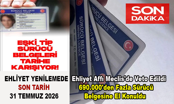 Şimdi 15 Lira Olan Ehliyet İşlemi 31 Temmuz’dan Sonra 7.438 Lira Olacak