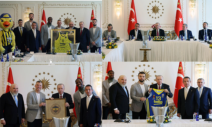 CumhurbaşkanıErdoğan, EuroLeague Şampiyonu Olan Fenerbahçe Beko’yu Kabul Etti