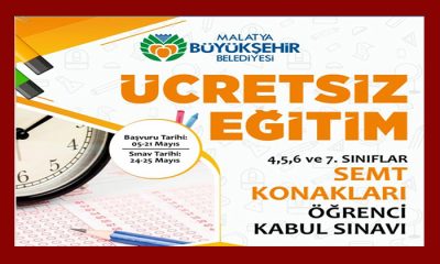2025-2026 Eğitim Yılında Ücretsiz Eğitim Almak İçin Öğrenci Seçme Sınavı Başvuruları Başladı