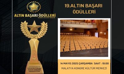 Altın Başarı Ödülleri 14 Mayıs 2025 Çarşamba Günü 19. Kez Malatya’da Sahiplerini Bulacak