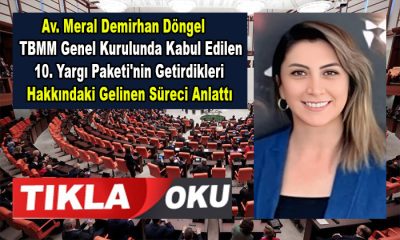 Av. Meral Demirhan Döngel, 10. Yargı Paketi’nin Neler Getirdiğini ve Neleri Kapsadığını Yazdı