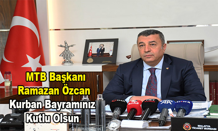 MTB Başkanı Ramazan Özcan;  Tüm İslam Aleminin Kurban Bayramı’nı Tebrik Etti