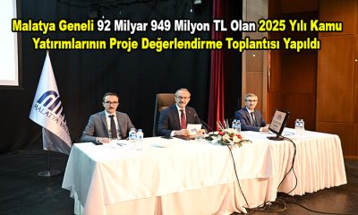 Malatya Geneli Yaklaşık 93 Milyar TL Olan 2025 Yılı Kamu Yatırım Toplantısı Yapıldı