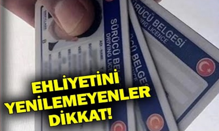 Eski Tip Ehliyetlerin Yenilenmesi İçin  Son Gün 31 Temmuz Perşembe