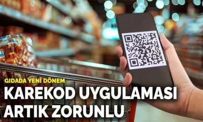 Gıdada Satış ve Toplu Tüketim Yerlerinde Karekod Zorunluluğu Bugün İtibarıyla Başladı