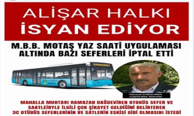 Alişar Muhtarı Dağdeviren ve Alişar Halkı Başkan Sami Er ve MOTAŞ’a  Büyük Tepki Gösterdi