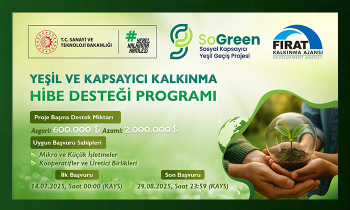 Fırat Kalkınma Ajansı, Malatya, Elazığ, Bingöl ve Tunceli’ye 28 Milyon Destek Sağlayacak