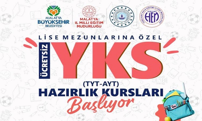 Ücretsiz Yüksek Öğretim Kurumları Sınavı (YKS)  Hazırlık Kursları Kayıtları Başlıyor