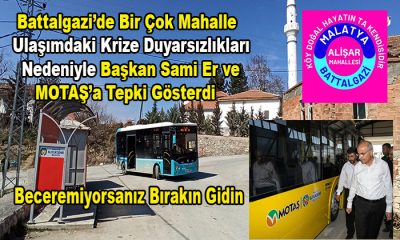 Hatunsuyu ve Alişar Halkı  Başkan Sami Er ve MOTAŞ’a Ulaşım Sorununa Çözüm Bulmadıkları İçin Tepki Gösterdi