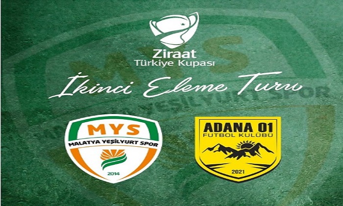 Malaya Yeşilyurtspor  Ziraat Türkiye Kupası 2. Tur’da Adana 01 FK İle Eşleşti