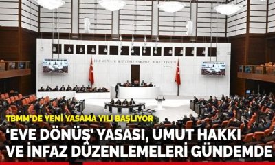 Eve Dönüş Yasası, Umut Hakkı ve İnfaz Düzenlemesi 1 Ekim’de TBMM’ye Geliyor