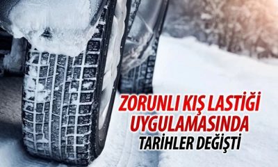 Zorunlu Kış Lastiği Uygulaması 1 Aralık-1 Nisan’dan 15 Kasım-15 Nisan’a Uzatıldı