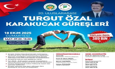 20. Uluslararası Turgut Özal Karakucak Güreşleri  18 Ekim Cumartesi Günü Yapılacak