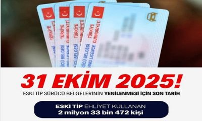 Dikkat! Ehliyet Değişiminde Son Gün 31 Ekim Cuma. Bir Daha Uzatılmayacak