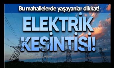 14-15-16 Ekim Günleri Malatya’nın 6 İlçesinde Elektrik Kesintisi Olacak
