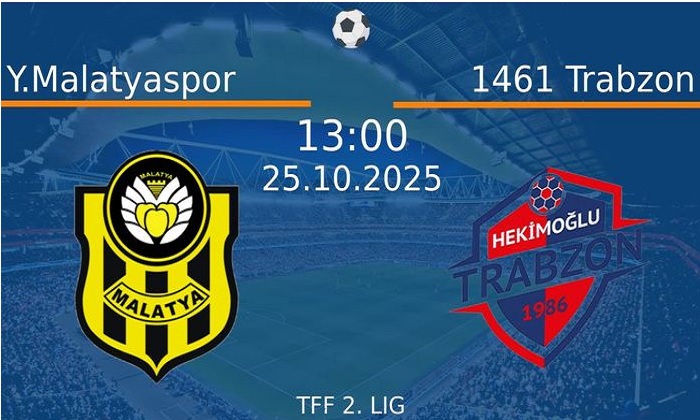 Yeni Malatyaspor – 1461 Trabzon 25 Ekim Cumartesi Günü Saat 13.00’da